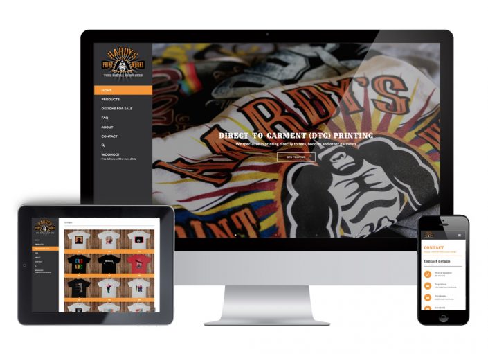 Hardys Print Works Website Design