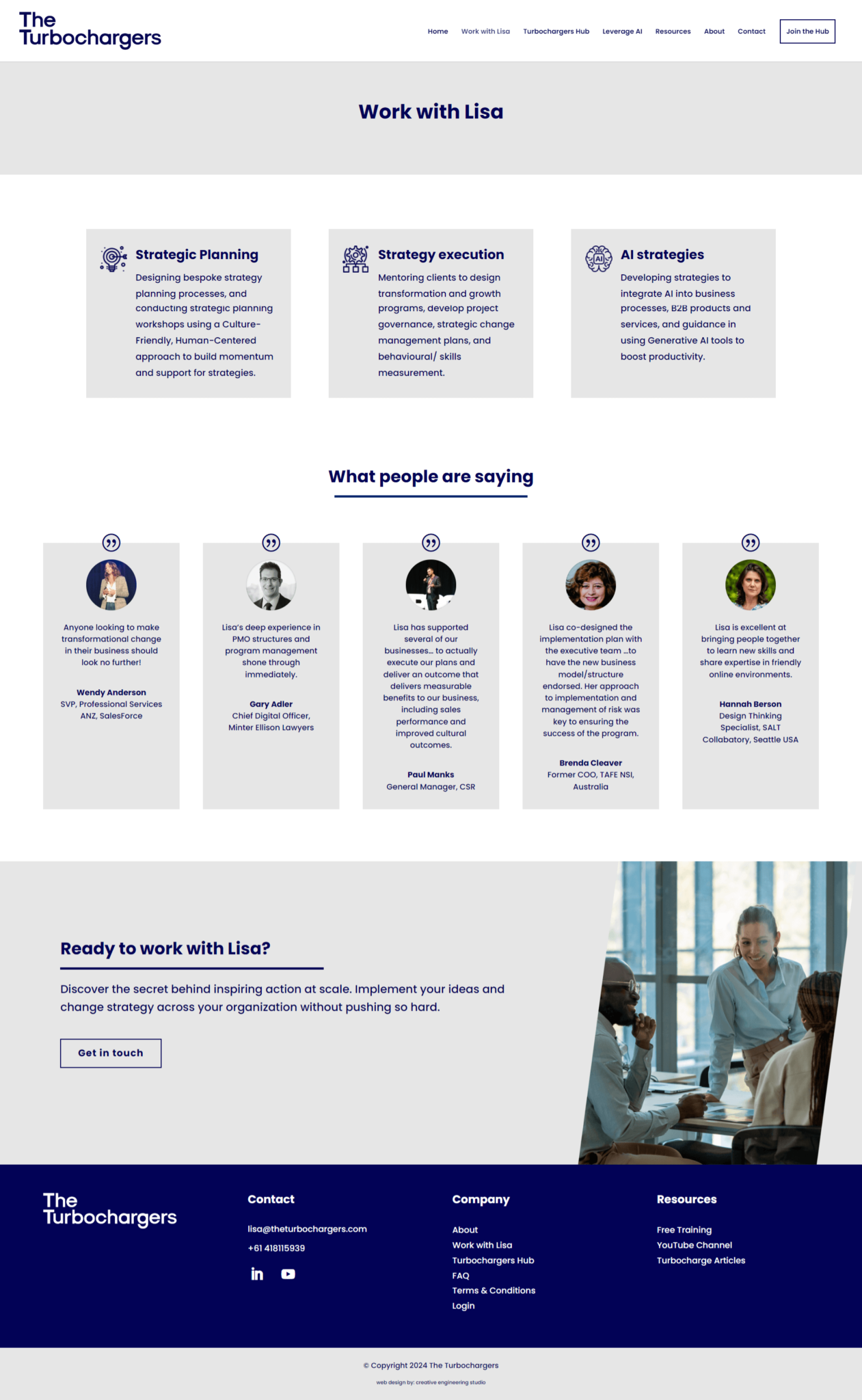 The Turbochargers Website - Creative Engineering Studio